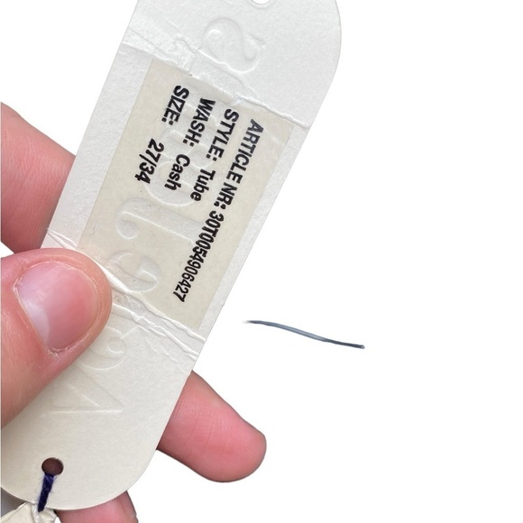 BNWT Vintage 90s Acne Studios Tube Cash Jeans Black Size 27 - Picture 9 of 16